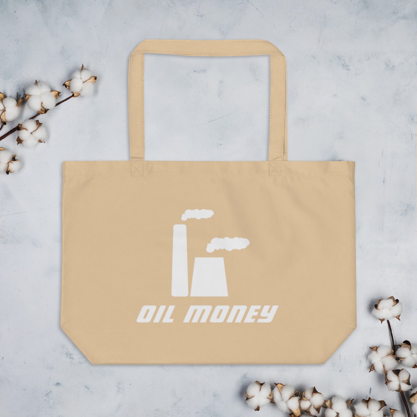 Large organic tote bag