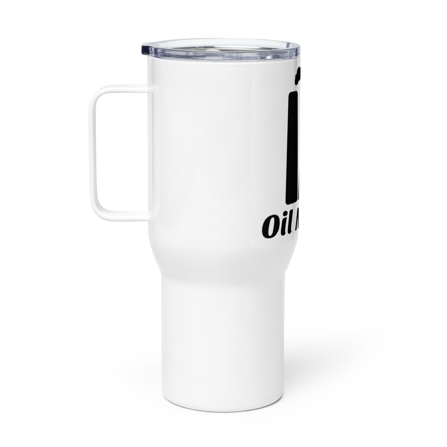 Travel mug with a handle