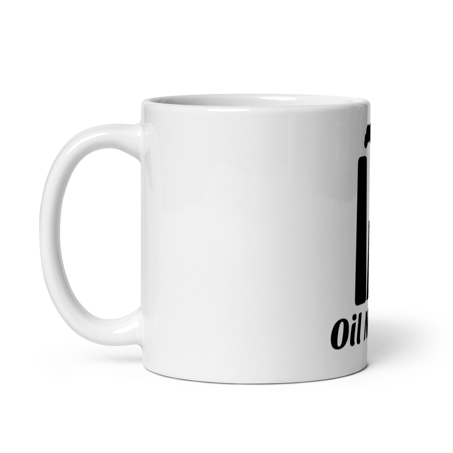 White glossy mug