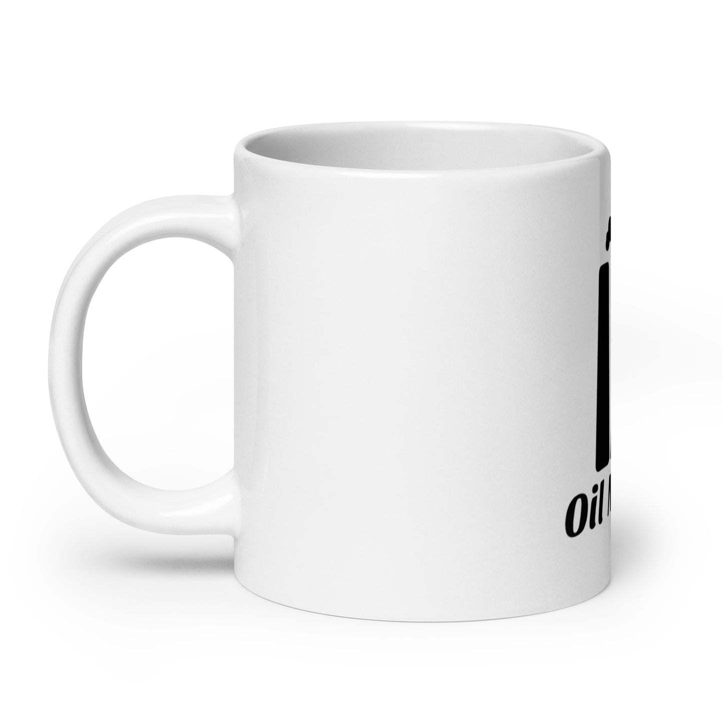 White glossy mug